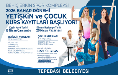 TEPEBAŞI'NDA YETİŞKİN VE ÇOCUKLAR İÇİN KURS KAYITLARI BAŞLIYOR